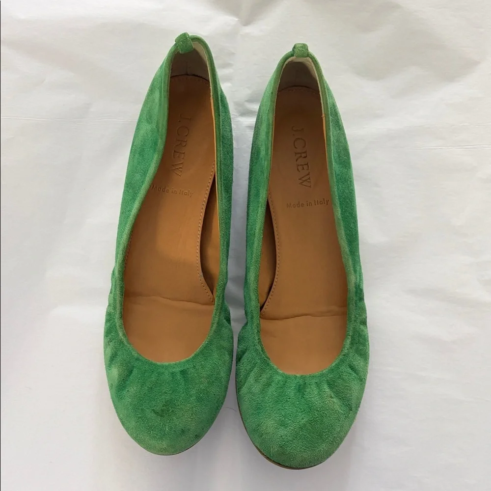 J. Crew Vibrant Green Suede Loafers - Picture 10 of 10